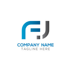 Initial FJ Letter Linked Logo. Creative Letter FJ Modern Business Logo Vector Template. FJ Logo Design