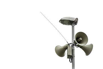 Isolated city loudspeaker for local radio and alarm