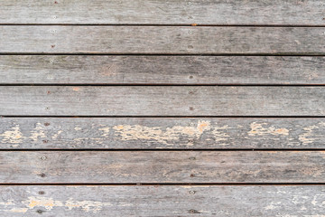 The texture of wood flooring. Background from gray wooden unpainted boards.