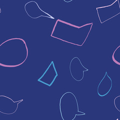 Modern geometric seamless pattern with hand drawn texture colorful background.