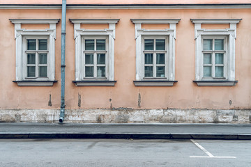 Facade of an old nineteenth century building. Facade of an old nineteenth century building....