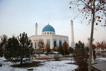 Fototapeta na wymiar Minor mosque in Tashkent, Uzbekistan