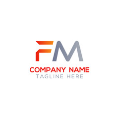 Initial FM Letter Linked Logo. Creative Letter FM Modern Business Logo Vector Template. FM Logo Design