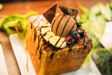 Bread with Ice Cream