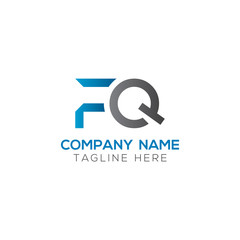 Initial FQ Letter Linked Logo. Creative Letter FQ Modern Business Logo Vector Template. FQ Logo Design
