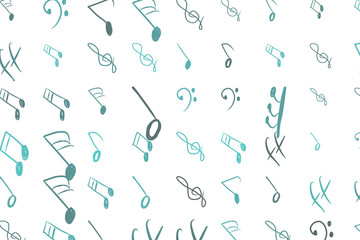 Tone chromatic scale. Artwork, design, style & musical.