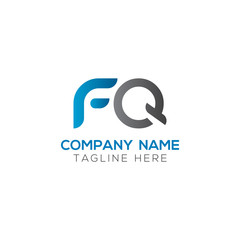 Initial FQ Letter Linked Logo. Creative Letter FQ Modern Business Logo Vector Template. FQ Logo Design