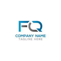 Initial FQ Letter Linked Logo. Creative Letter FQ Modern Business Logo Vector Template. FQ Logo Design