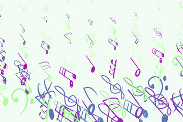 Musical note abstract, tone chromatic scale texture, backdrop or background. Canvas, design, pattern & web.