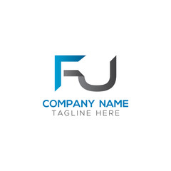 Initial FU Letter Linked Logo. Creative Letter FU Modern Business Logo Vector Template. FU Logo Design