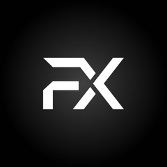 Initial FX Letter Linked Logo. Creative Letter FX Modern Business Logo Vector Template. FX Logo Design