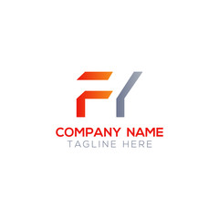 Initial FY Letter Linked Logo. Creative Letter FY Modern Business Logo Vector Template. FY Logo Design