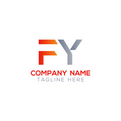 Initial FY Letter Linked Logo. Creative Letter FY Modern Business Logo Vector Template. FY Logo Design