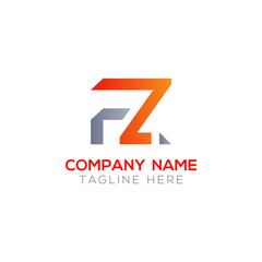 Initial FZ Letter Linked Logo. Creative Letter FZ Modern Business Logo Vector Template. FZ Logo Design