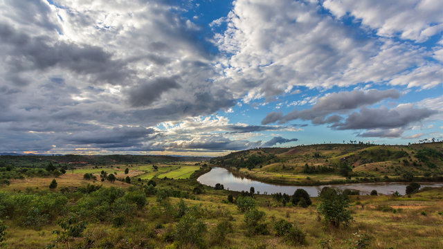 Rice fields landscape, Andasibe, Madagascar