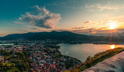 The castle of the Innominato is located between the municipalities of Lecco and Vercurago in Lombardy Italy