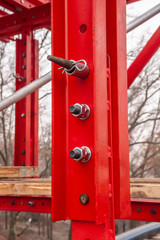 Girder system on the reconstruction of the bridge