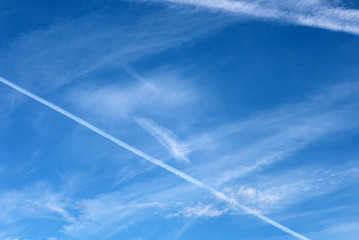  blue sky and white clouds