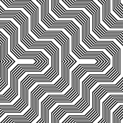 Design seamless monochrome zigzag pattern