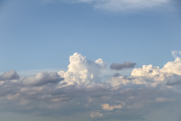 Sky with low hanging clouds