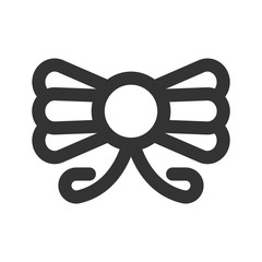 Icon tie in outline style. vector illustration and editable stroke. Isolated on white background.