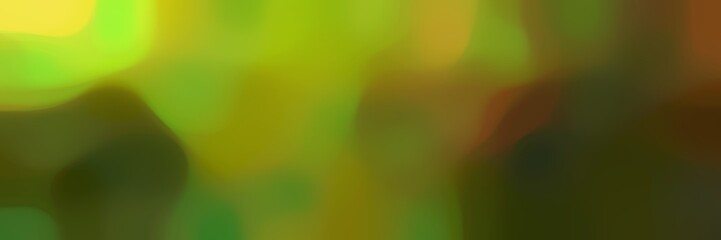 blurred horizontal background texture with dark olive green, very dark green and yellow green colors and free text space