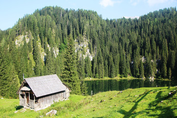 Jezero na planinni pri jezeru - Lake in Triglav park
