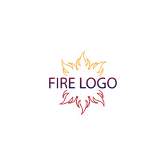 Fototapeta na wymiar Fire flame nature logo and symbols icons template vector
