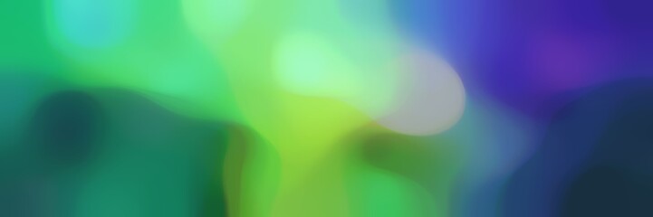 soft unfocused horizontal background bokeh graphic with dark slate gray, sea green and pastel green colors space for text or image