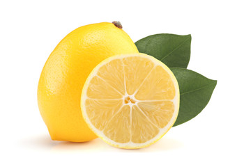 Lemons isolated on white