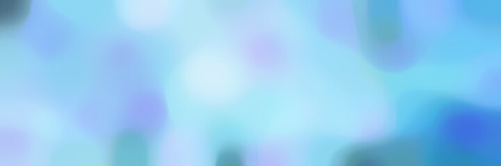 Obraz premium blurred bokeh iridescent horizontal background with baby blue, steel blue and lavender blue colors space for text or image