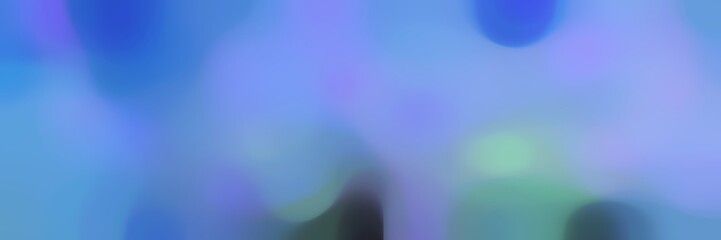 smooth horizontal background bokeh graphic with corn flower blue, dark slate gray and cadet blue colors and space for text
