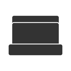 laptop icon in gylph stly