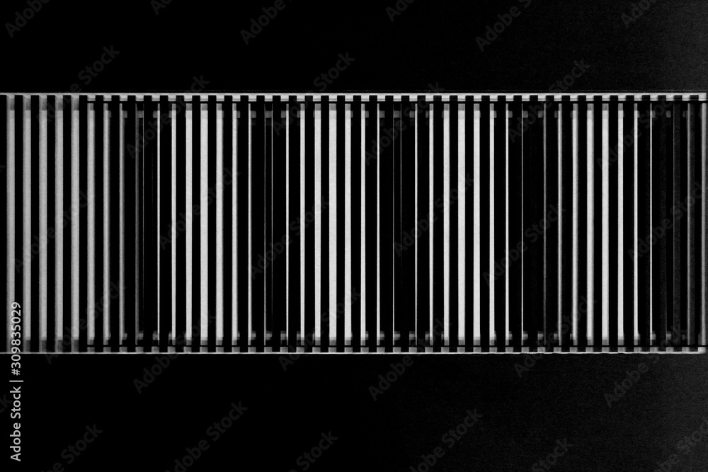 Poster lath structures. pattern with irregular or gently chaotic black and white stripes. business architec