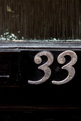 Cursive number 33