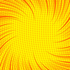 Naklejka premium Abstract yellow comic burst concept