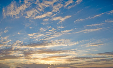 Obraz premium Cloudy wintery sky in Israel