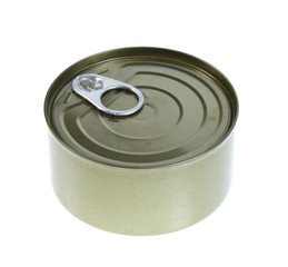 tin can isolated on white