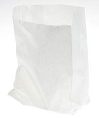 paper bag isolated on white background