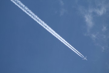 airplane in the sky