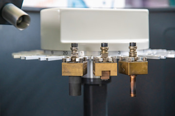 machine for drilling and metal processing in modern factory