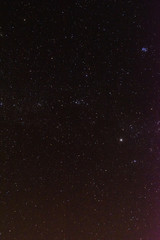 Night sky with a lot of shiny colorful stars