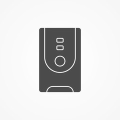 Computer case vector icon sign symbol