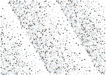 Festive color star confetti background. Abstract frame confetti texture for holiday, postcard, poster, website, carnivals, birthday and children's parties. Cover confetti mock-up. Wedding star layout