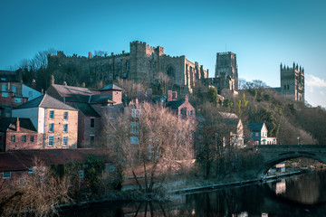 Fototapeta na wymiar Durham Castle and Durham Cathedral