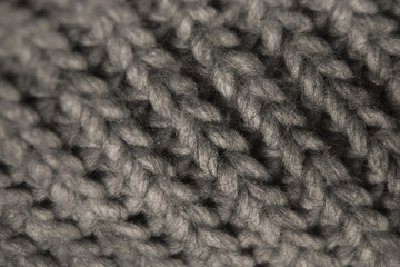 Texture of grey Italian wool sweater