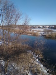 Obraz premium river in winter