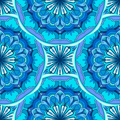 Traditional ornamental colorful seamless pattern. Vintage background. Decorative ornament backdrop for textile, wrapping paper, card, invitation, wallpaper, web.