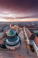 Aerial photo of Advent in Pecs