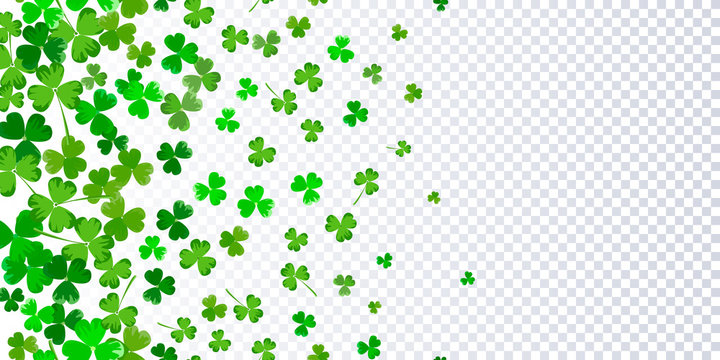 St.Patrick's day horizontal seamless background